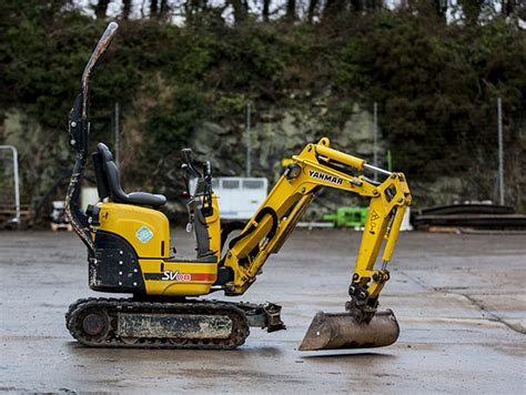 will a mini digger fit through a door|1 ton mini digger.